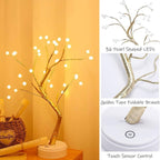 LED Boom Tafellamp met Flexibele Takken en Warm Wit Licht