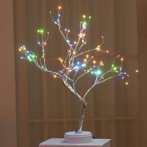 LED Boom Tafellamp met Flexibele Takken en Warm Wit Licht