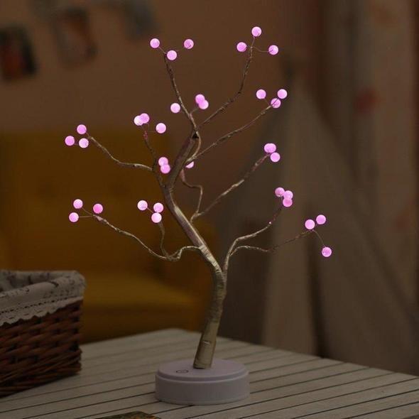 LED Boom Tafellamp met Flexibele Takken en Warm Wit Licht