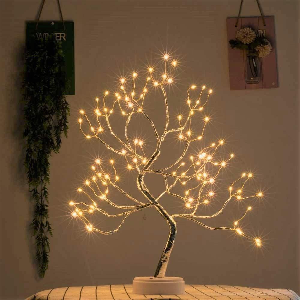 LED Boom Tafellamp met Flexibele Takken en Warm Wit Licht