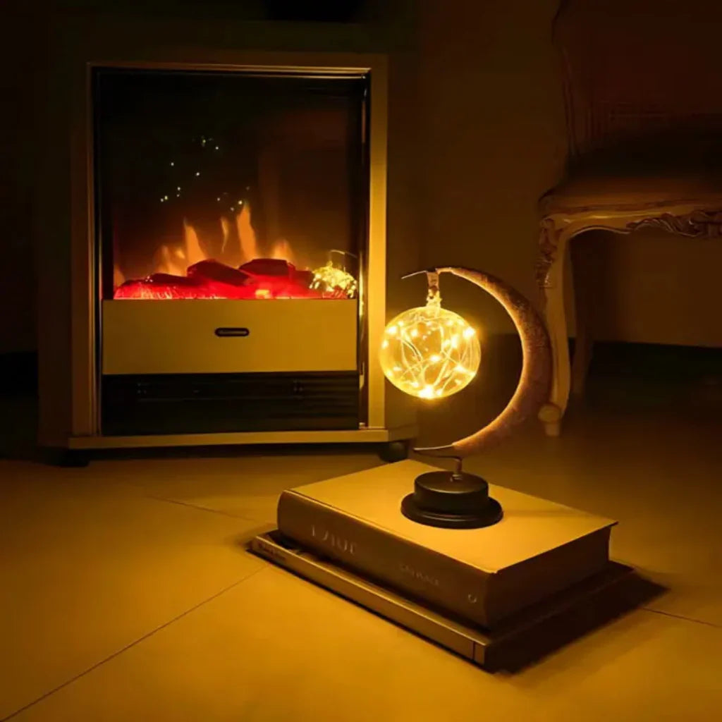 Maan Tafellamp met LED Lichtbol en Warme Verlichting