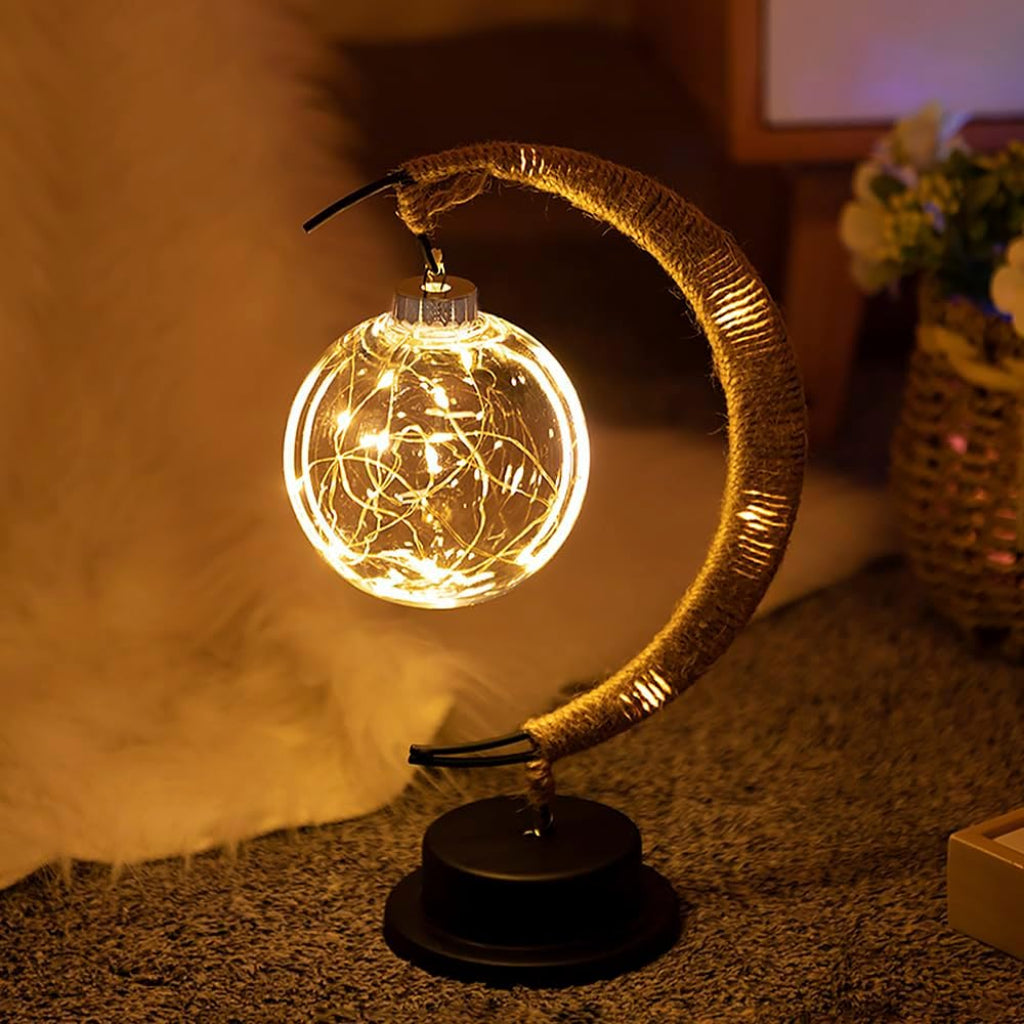 Maan Tafellamp met LED Lichtbol en Warme Verlichting