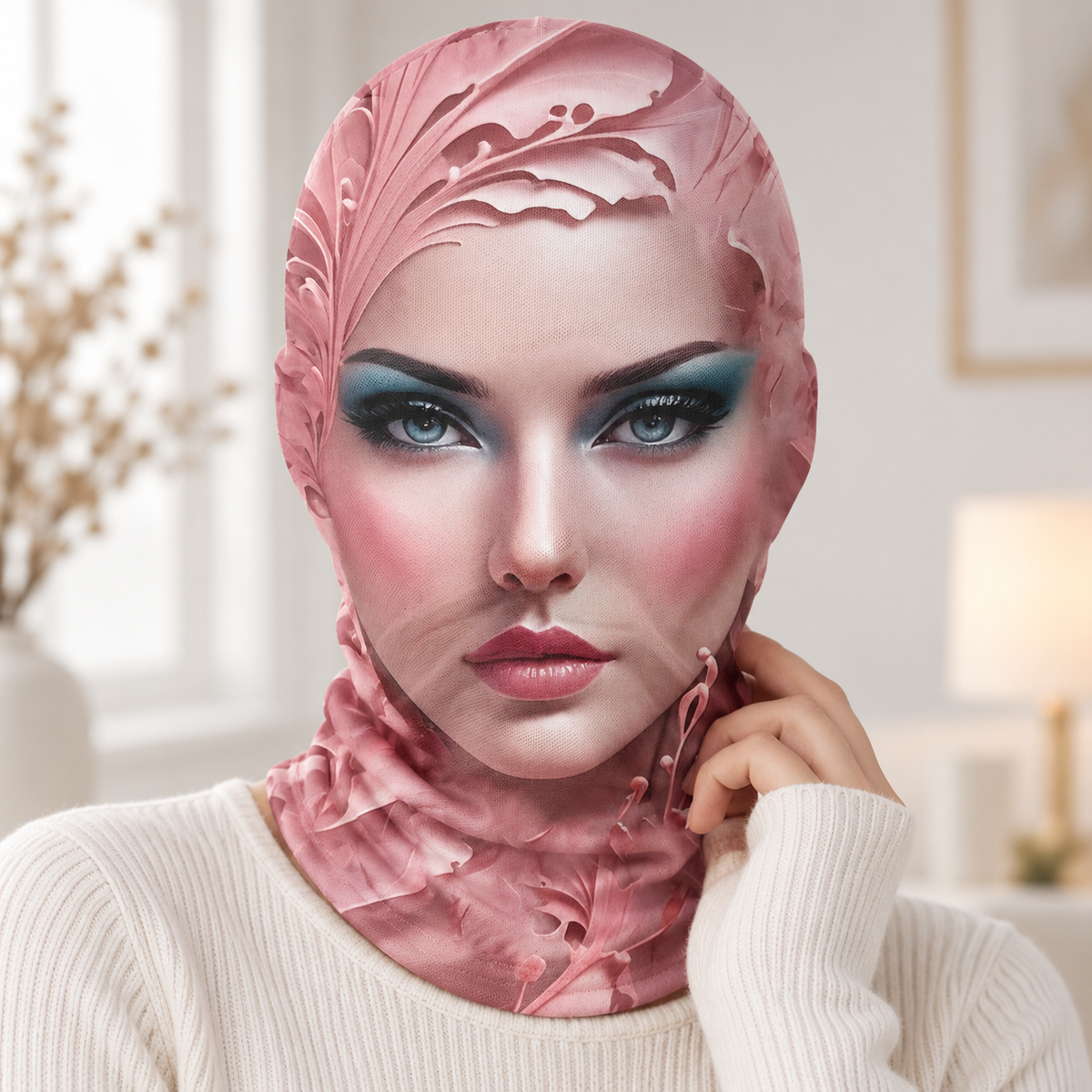 Novelty Printed Face Balaclava Full Face Mask Illustrated Art Designs