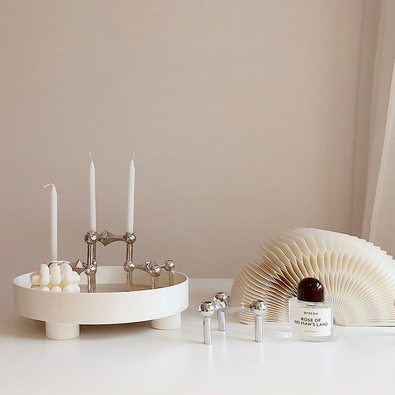 Moderne Metalen Kandelaar Set Design Kaarsenhouder voor Tafel