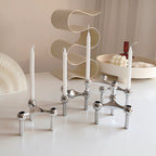 Moderne Metalen Kandelaar Set Design Kaarsenhouder voor Tafel