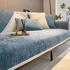 Antislip Chenille Bankhoes met Gestreept Design en Elastische Pasvorm