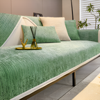 Antislip Chenille Bankhoes met Gestreept Design en Elastische Pasvorm
