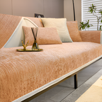 Antislip Chenille Bankhoes met Gestreept Design en Elastische Pasvorm