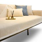 Antislip Chenille Bankhoes met Gestreept Design en Elastische Pasvorm