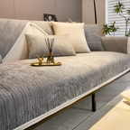 Antislip Chenille Bankhoes met Gestreept Design en Elastische Pasvorm