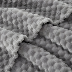 Pluche Fleece Deken met Structuur en Zacht Design