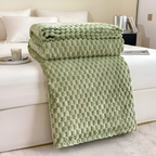 Pluche Fleece Deken met Structuur en Zacht Design