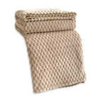 Pluche Fleece Deken met Structuur en Zacht Design