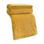 Pluche Fleece Deken met Structuur en Zacht Design