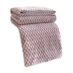 Pluche Fleece Deken met Structuur en Zacht Design