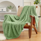 Pluche Fleece Deken met Structuur en Zacht Design