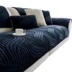 Antislip Velours Bankhoes met Geometrisch Patroon en Zachte Textuur
