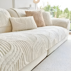 Antislip Velours Bankhoes met Geometrisch Patroon en Zachte Textuur