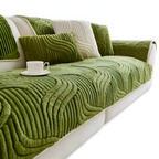 Antislip Velours Bankhoes met Geometrisch Patroon en Zachte Textuur