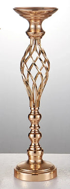 Set van 3 Gouden Kandelaars van Metaal met Luxe Design