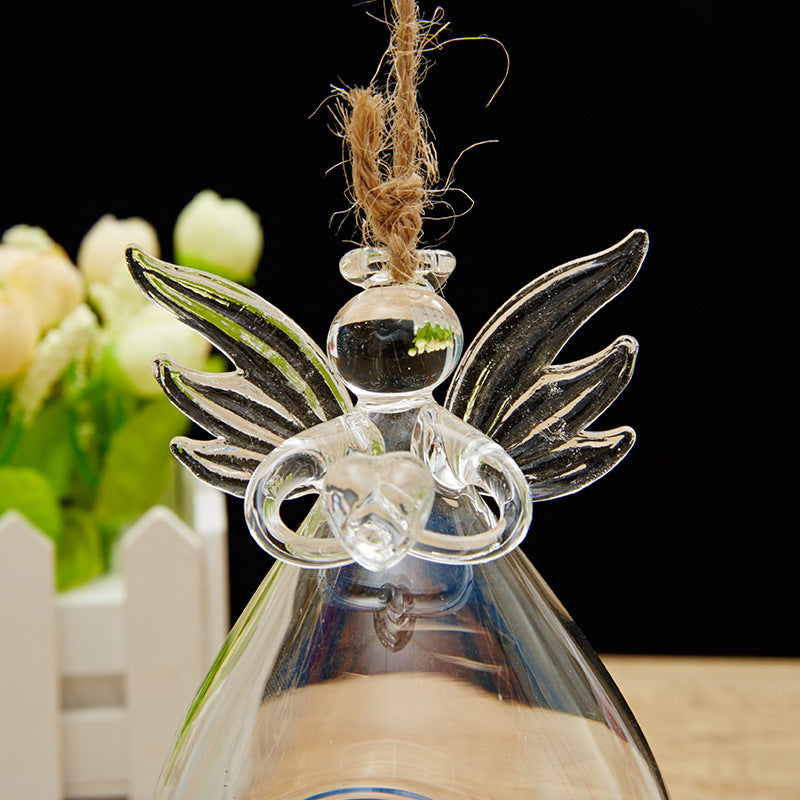 Engel Glazen Theelichthouder met Decoratief Design