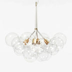 Moderne Glazen Bubble Hanglamp met Meerdere Bollen en Verstelbare