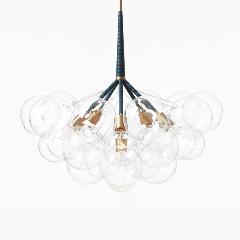 Moderne Glazen Bubble Hanglamp met Meerdere Bollen en Verstelbare