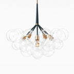 Moderne Glazen Bubble Hanglamp met Meerdere Bollen en Verstelbare