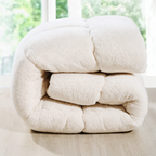 Pluche Dekbedovertrek Set met Gewatteerd Design en Extra Zachte Textuur