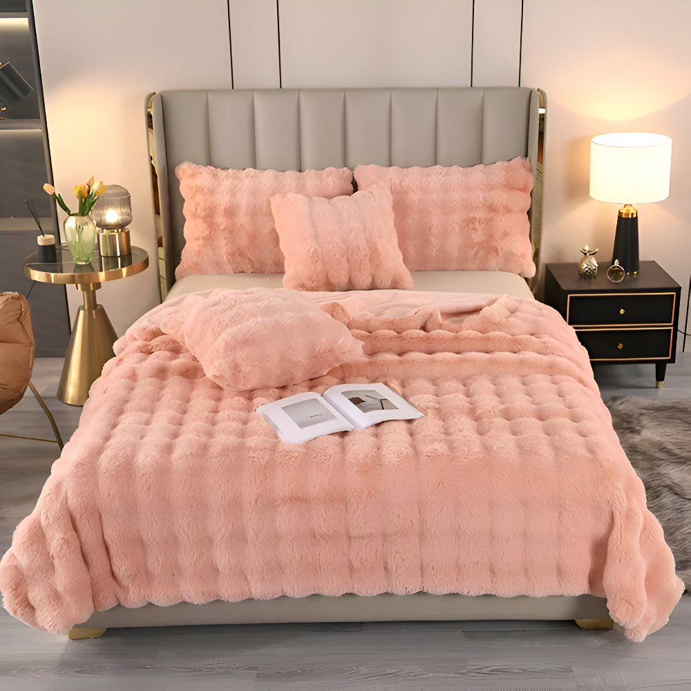 Pluche Fleece Deken met Extra Zachte Textuur en Luxe Design