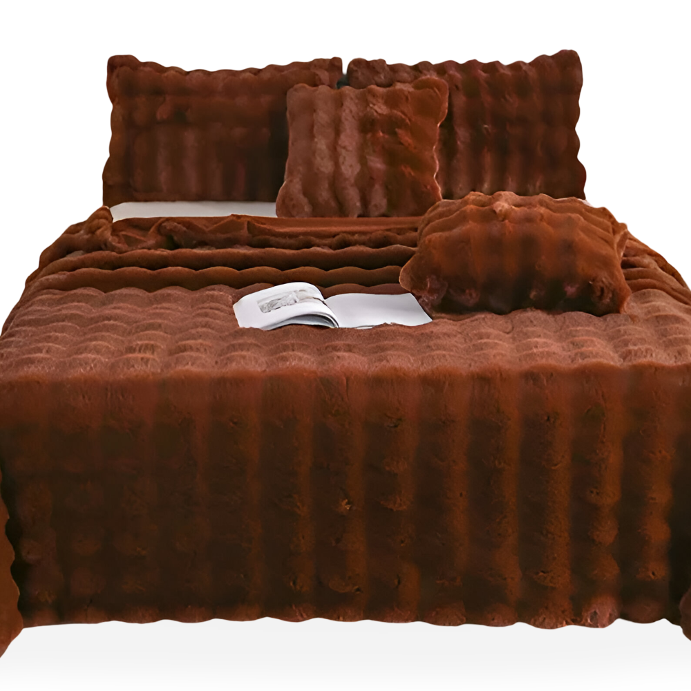 Pluche Fleece Deken met Extra Zachte Textuur en Luxe Design