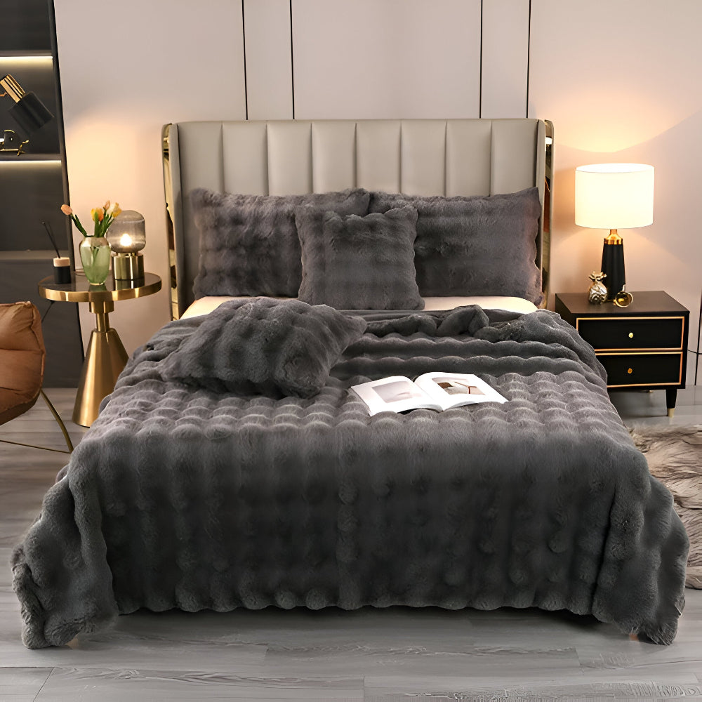 Pluche Fleece Deken met Extra Zachte Textuur en Luxe Design