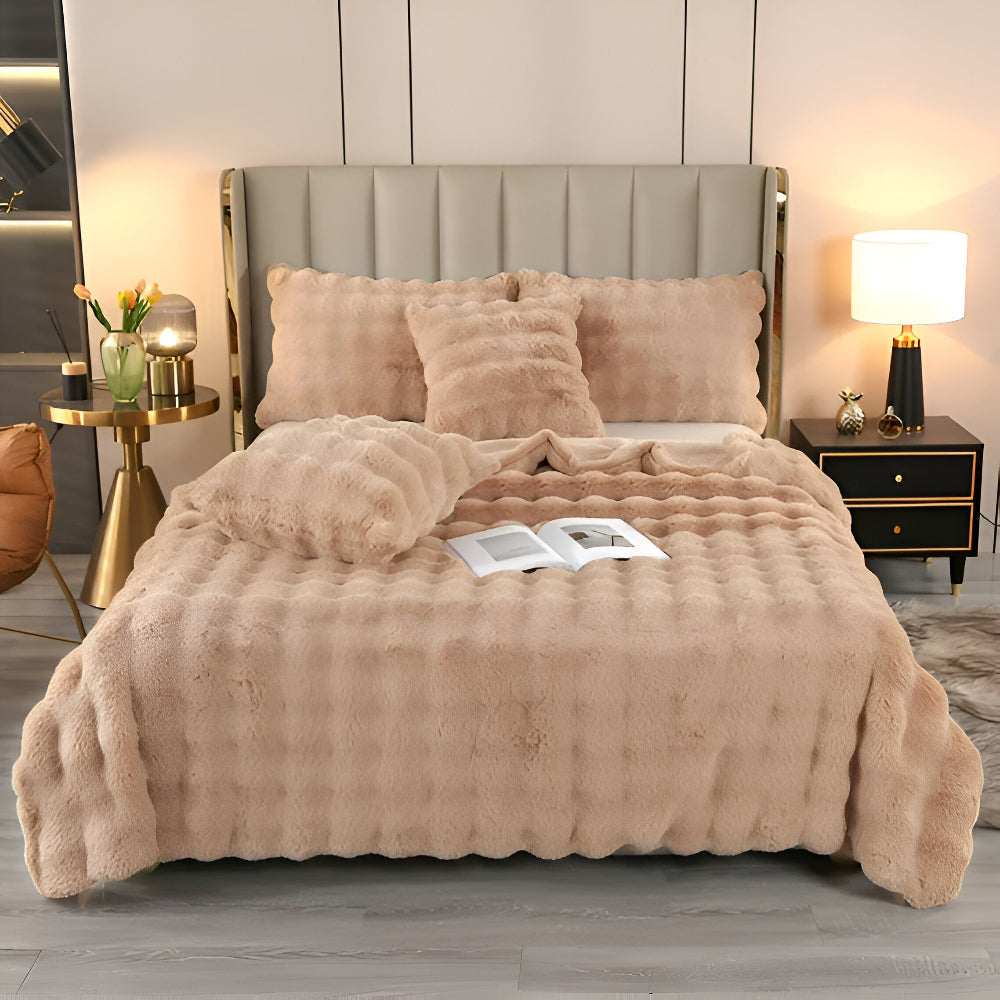 Pluche Fleece Deken met Extra Zachte Textuur en Luxe Design