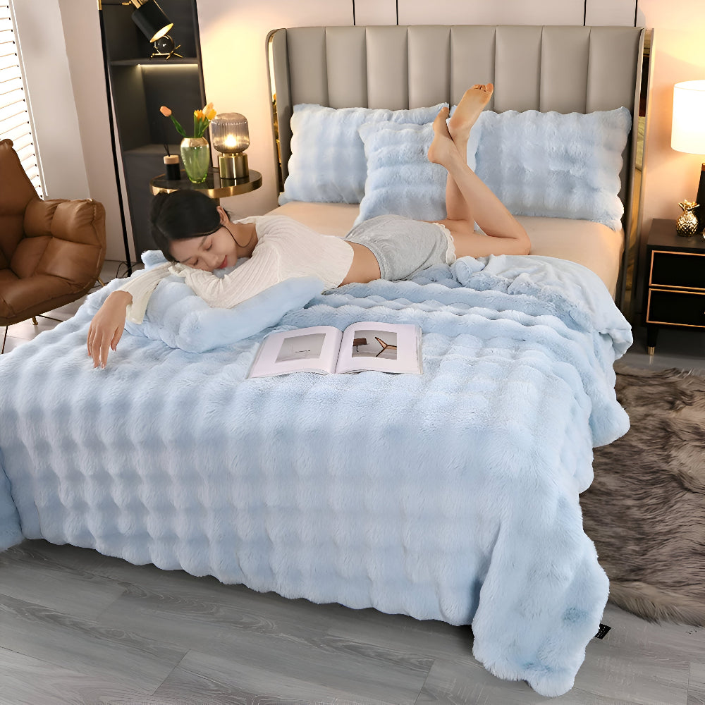 Pluche Fleece Deken met Extra Zachte Textuur en Luxe Design