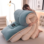 Wollook Dekbedovertrek met Gewatteerd Design en Zachte Pluche Textuur