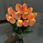 Tulp LED Tafellamp met Zacht Warm Licht en Draagbaar Design