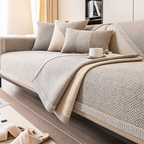 Antislip Bankhoes met Structuurstof en Effen Design