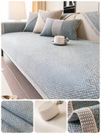 Antislip Bankhoes met Structuurstof en Effen Design