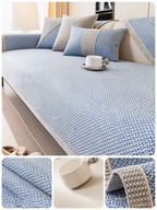 Antislip Bankhoes met Structuurstof en Effen Design