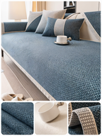 Antislip Bankhoes met Structuurstof en Effen Design