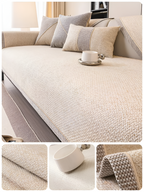 Antislip Bankhoes met Structuurstof en Effen Design