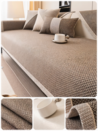Antislip Bankhoes met Structuurstof en Effen Design