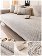 Antislip Bankhoes met Structuurstof en Effen Design