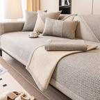 Antislip Bankhoes met Structuurstof en Effen Design