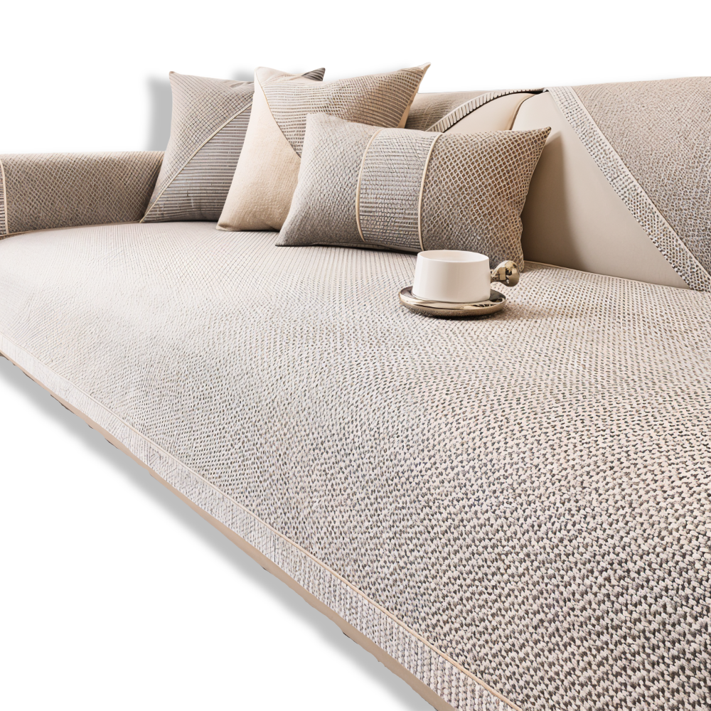 Antislip Bankhoes met Structuurstof en Effen Design