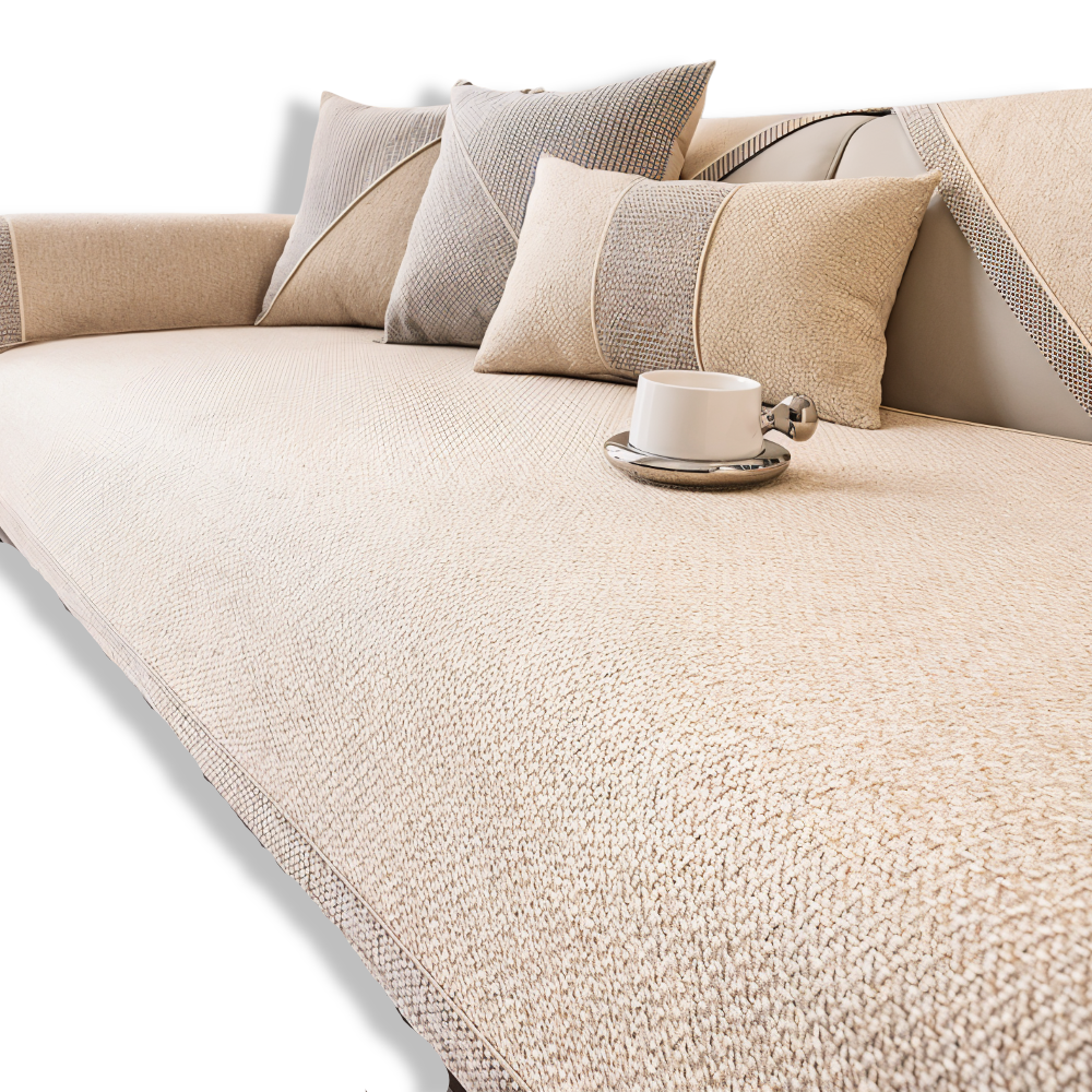 Antislip Bankhoes met Structuurstof en Effen Design