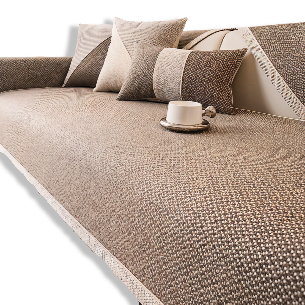 Antislip Bankhoes met Structuurstof en Effen Design