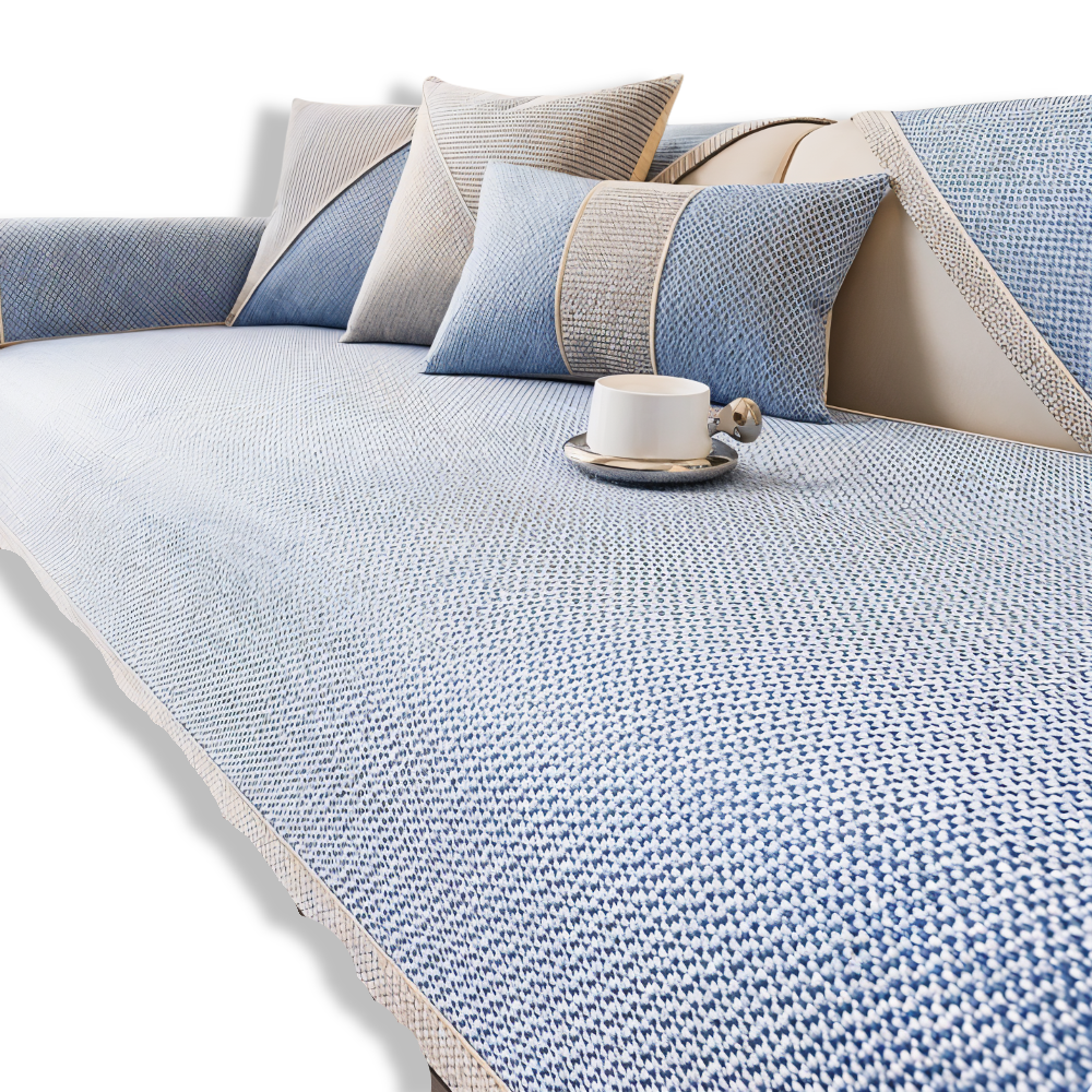 Antislip Bankhoes met Structuurstof en Effen Design