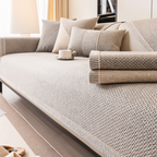 Antislip Bankhoes met Structuurstof en Effen Design