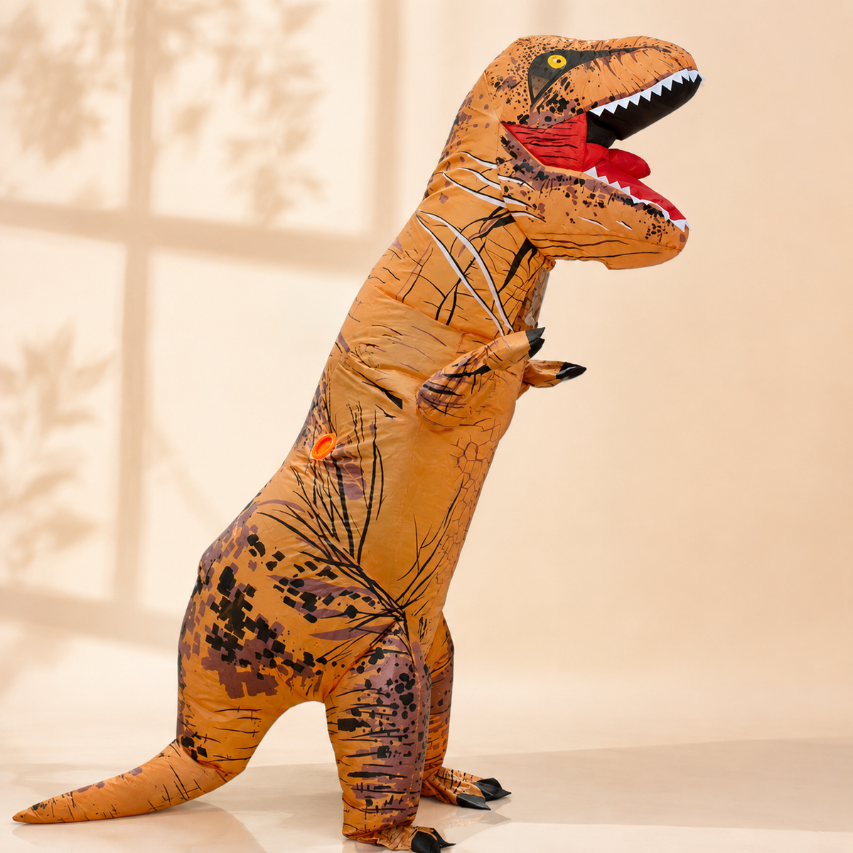 Inflatable T Rex Dinosaur Costume Blow Up Adult and Kids Halloween